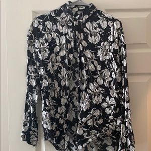 Zara flower shirt